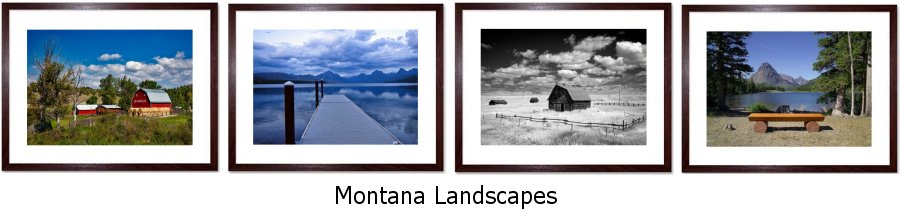 Montana Landscapes Framed Prints
